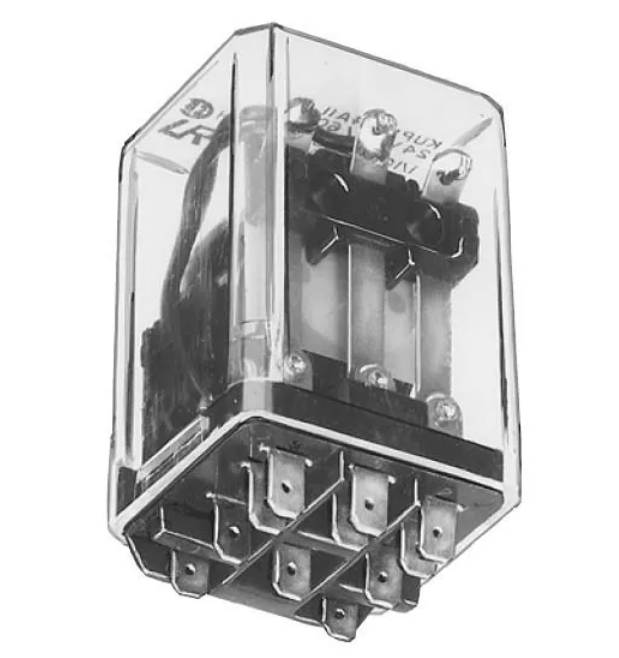 KUP-14A55-24 - POWER RELAY, 3PDT, 24 VAC, 10 A, KUP SERIES, PANEL MOUNT, NON LATCHING