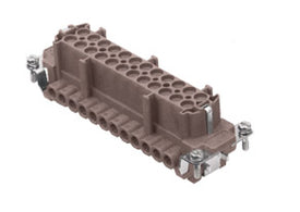 CNEF 24 RY - ILME - Female insert, CNE RY series, screw terminal connection, 24 poles + PE, 16 A 500 V 6 kV 3, size 