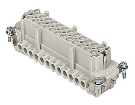 CNEF24T - ILME - female insert, CNE series, screw terminal connection, 24 poles + PE, 16 A 500 V 6 kV 3, size 