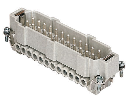 CNEM 24 T - ILME - male insert, CNE series, screw terminal connection, 24 poles + PE, 16 A 500 V 6 kV 3, size 