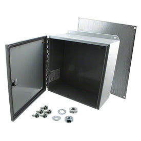 EJ12126 - METAL ENCLOSURE, ECLIPSE JUNIOR SERIES, PANEL, ELECTRICAL / INDUSTRIAL, STEEL, 304.8 MM, 305 MM