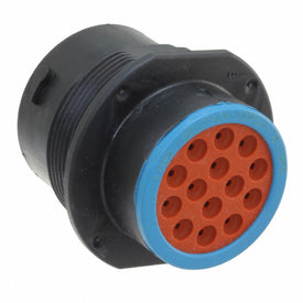 HDP24-18-14PE - CIRCULAR CONNECTOR, HDP20 SERIES, JAM NUT RECEPTACLE, 14 CONTACTS