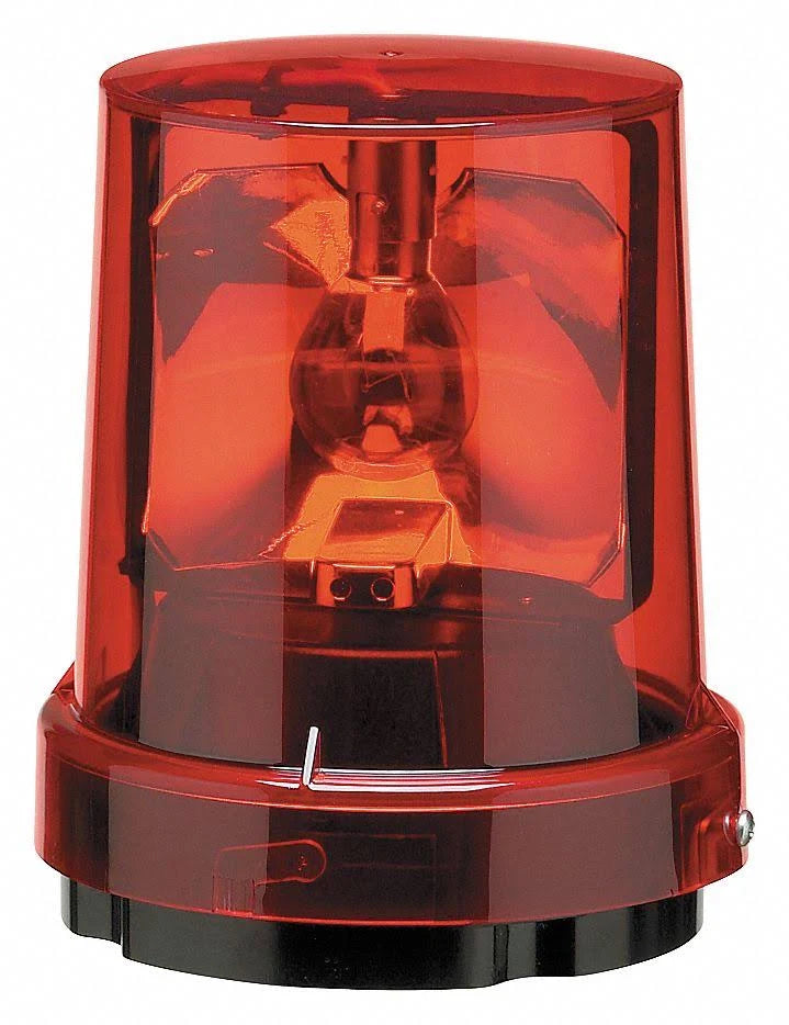 121S-120R - Federal Signal 121S Vitalite Rotating Warning Light RED, 120VAC