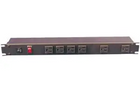 1582H6A1BK - POWER DISTRIBUTION, RACK MOUNT, 6 OUTLETS, 125 V, 15 A, 482.6 MM, 44 MM, 1.829 M