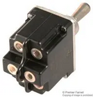 2TL1-7 - TOGGLE SWITCH, (ON)-OFF-(ON), DPDT, NON ILLUMINATED, TL SERIES, 18 A, PANEL MOUNT