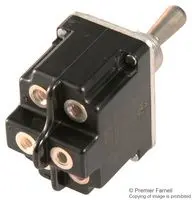 2TL1-7 - TOGGLE SWITCH, (ON)-OFF-(ON), DPDT, NON ILLUMINATED, TL SERIES, 18 A, PANEL MOUNT