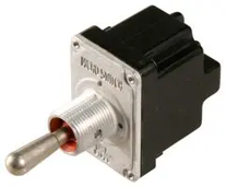 2TL1-7 - TOGGLE SWITCH, (ON)-OFF-(ON), DPDT, NON ILLUMINATED, TL SERIES, 18 A, PANEL MOUNT