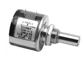 534-1-1-103 - ROTARY POTENTIOMETER, WIREWOUND, 10 KOHM, 10 TURNS, LINEAR, 2 W, ± 5%, 534 SERIES